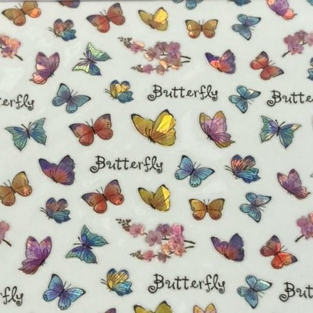 Nail art sticker butterfly3